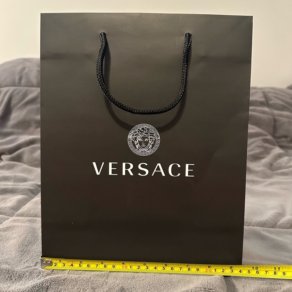 Versace Dark Charcoal Gift Bag